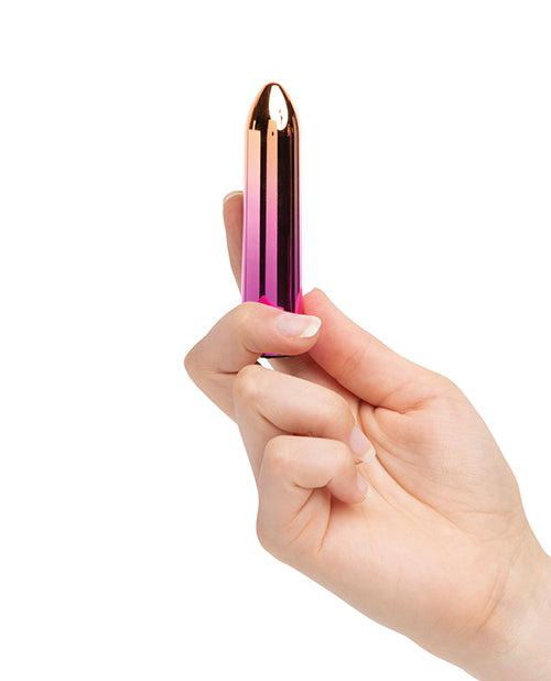 Nu Sensuelle Aluminium Point Rechargeable Warming Bullet - Rainbow