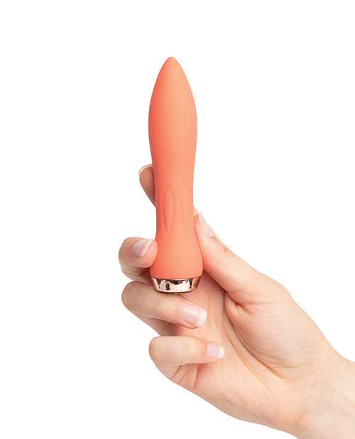Nu Sensuelle 60SX AMP Silicone Rechargeable Bullet - Coral/Rose Gold