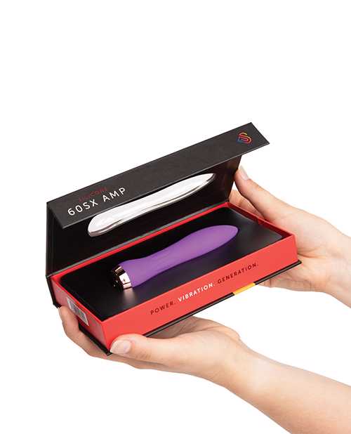 Nu Sensuelle 60SX AMP Silicone Rechargeable Bullet - Purple/Rose Gold