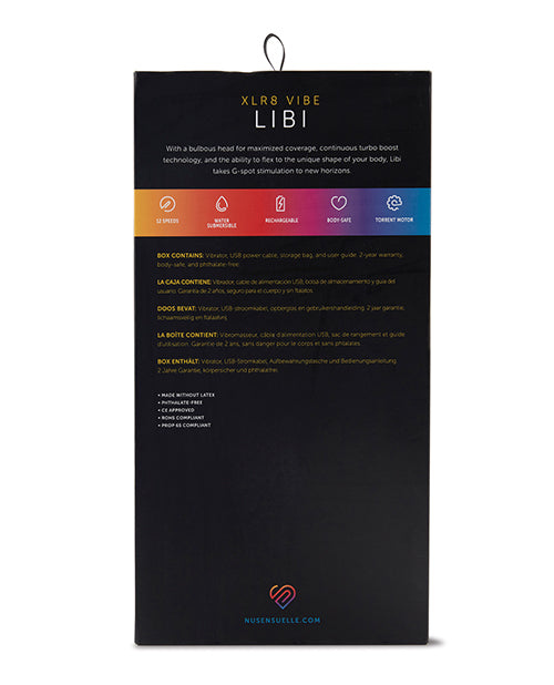 Nu Sensuelle Libi Flexible Rechargeable Silicone G-Spot Vibrator - Deep Pink