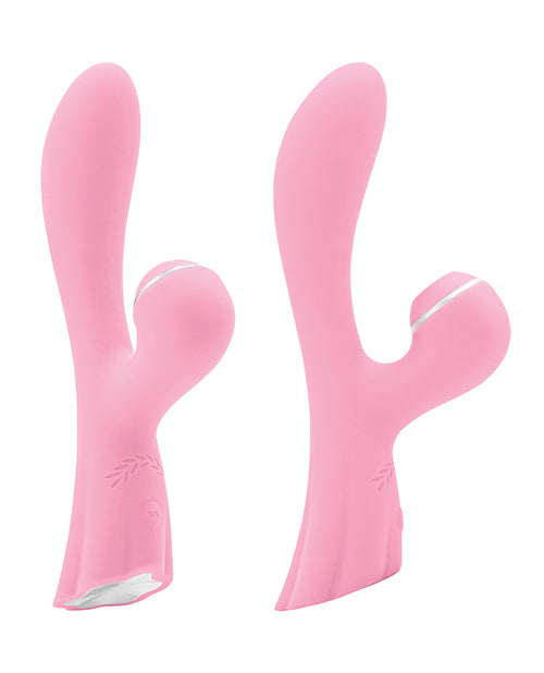 Luxe Aura Rechargeable Silicone Clitoral Stimulator - Pink