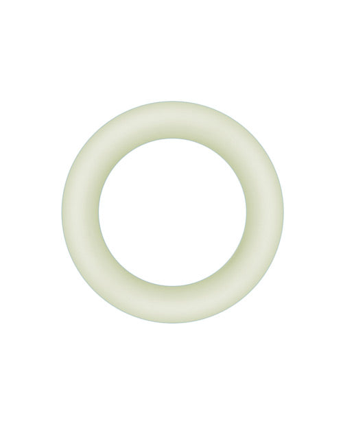 Firefly Halo Small Silicone Cock Ring Glow In The Dark - Clear