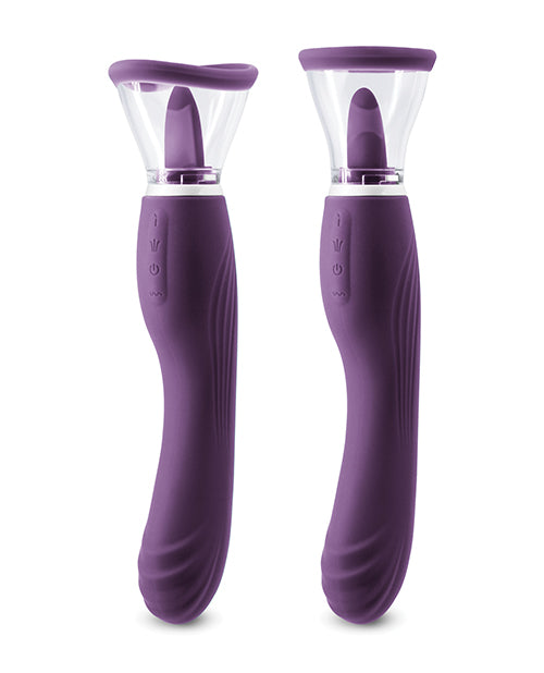 Inya Triple Delight Rechargeable Silicone Vibrator - Purple