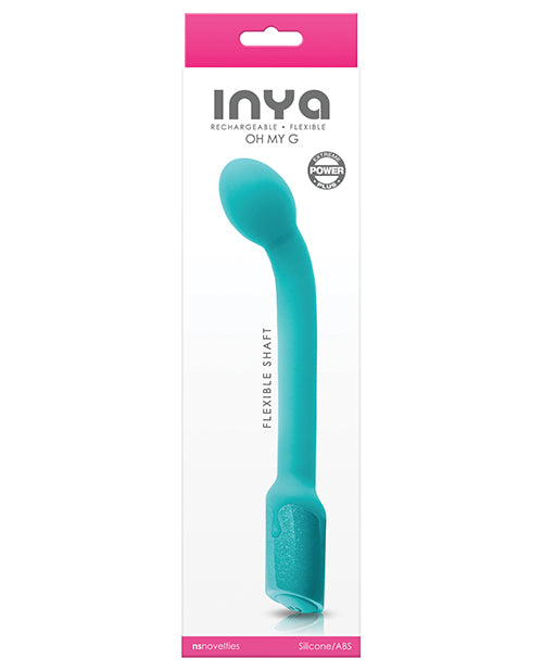 Inya Oh My G Silicone Rechargeable Wand - Teal