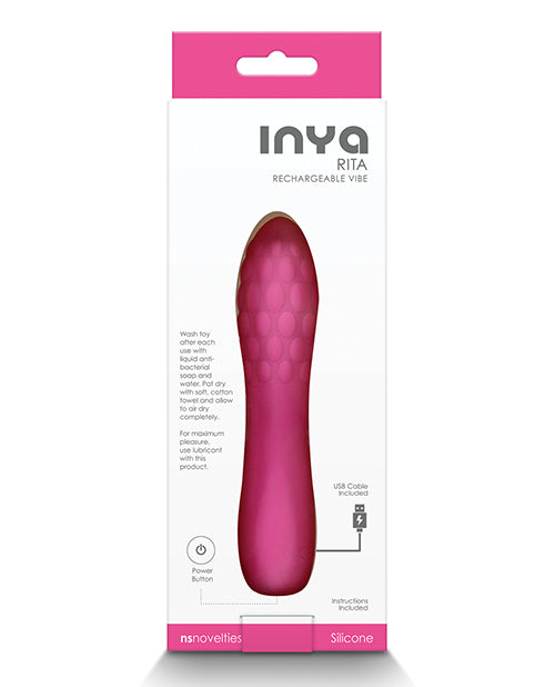 Inya Rita Rechargeable Silicone Vibrator - Pink