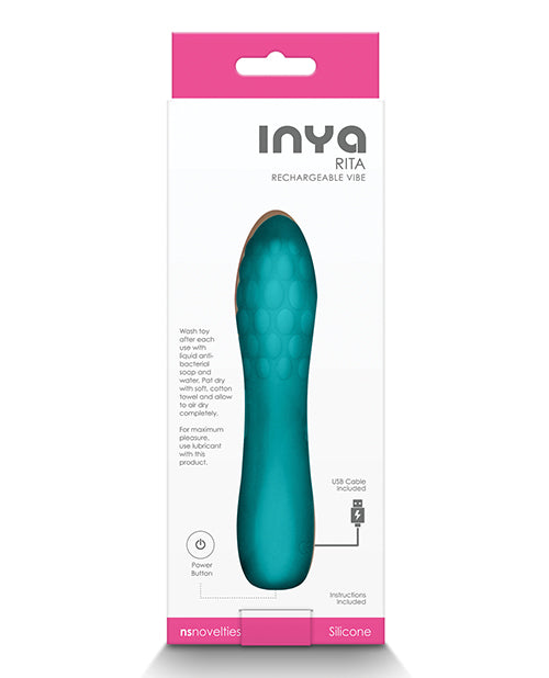 Inya Rita Rechargeable Silicone Vibrator - Teal