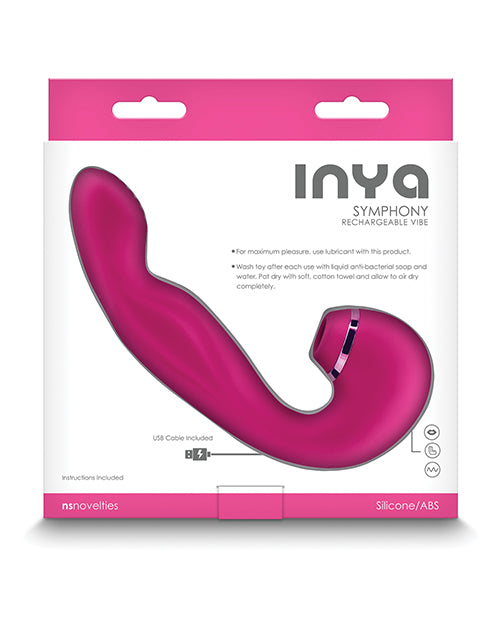 Inya Symphony Rechargeable Silicone Triple Motor Vibrator - Pink