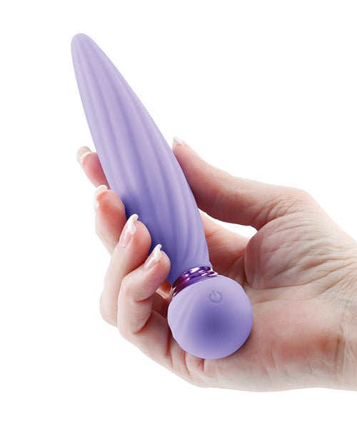 Sugar Pop Twist Rechargeable Silicone Vibrator - Purple