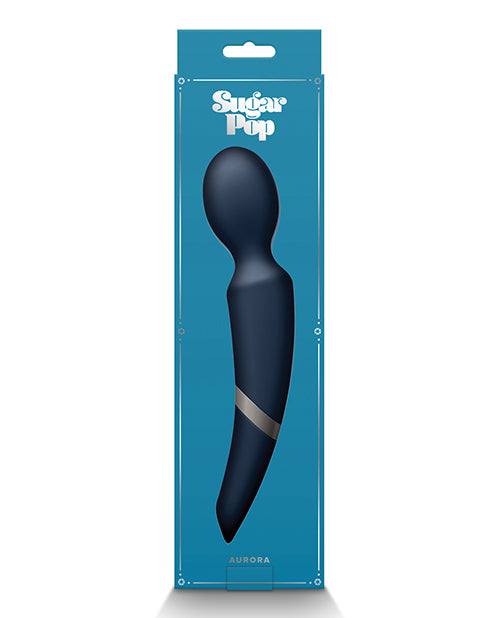 Sugar Pop Aurora Rechargeable Silicone Wand - Blue