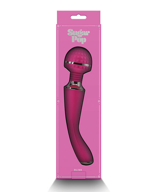 Sugar Pop Bliss Rechargeable Silicone Wand Massager - Pink
