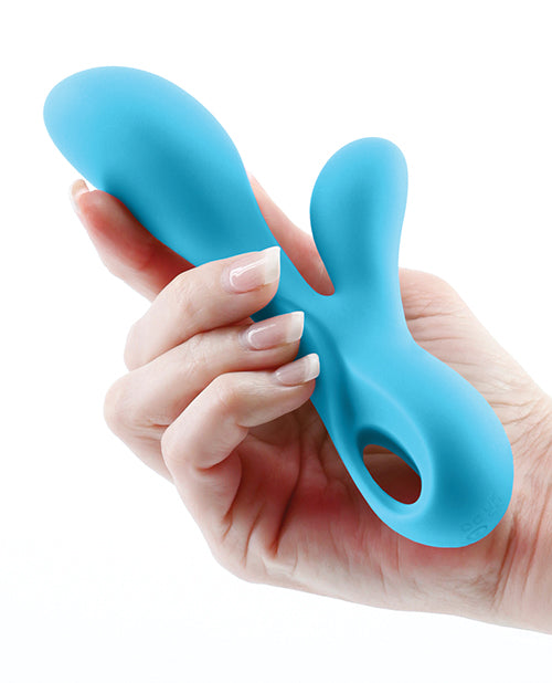 Revel Galaxy Rechargeable Silicone Rabbit Vibrator - Blue