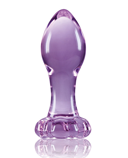 Crystal Premium Glass Flower Probe - Purple
