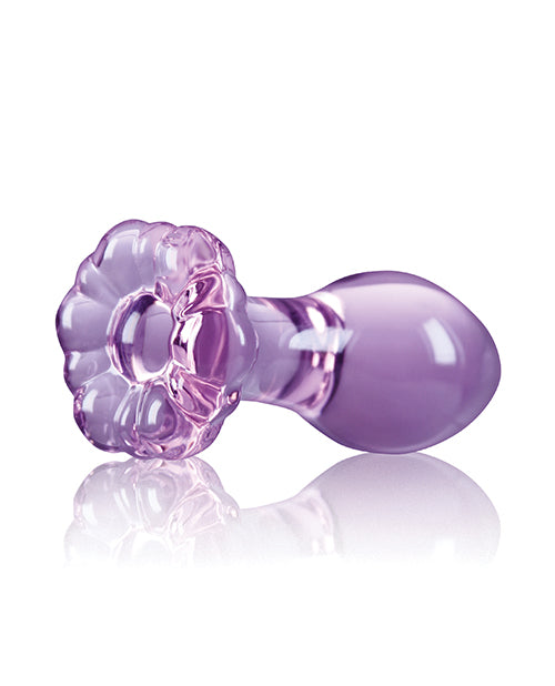 Crystal Premium Glass Flower Probe - Purple