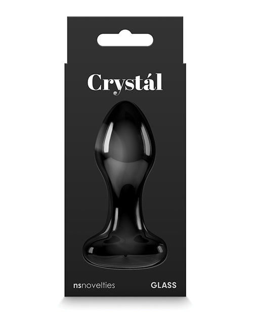 Crystal Premium Glass Heart Probe - Black