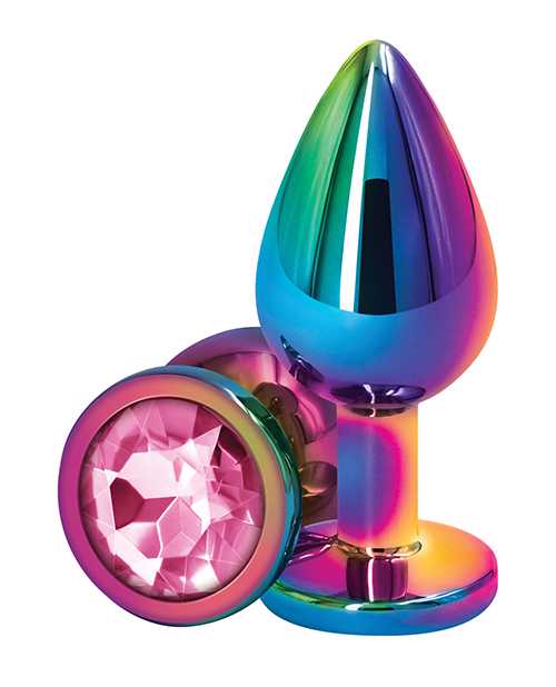 Rear Assets Multicolor Anal Plug - Med - Pink