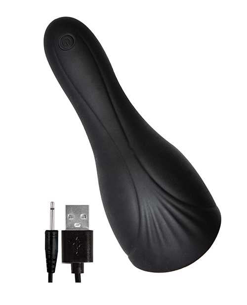 Enhancer Ultimate Blow Job Rechargeable Silicone Masturbator - Black