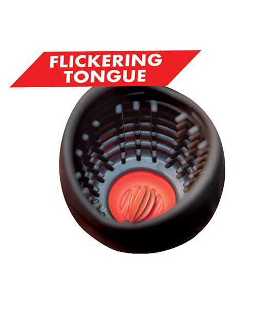 Enhancer Ultimate Blow Job Rechargeable Silicone Masturbator - Black