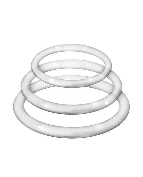 Enhancer Silicone Cock Rings - Clear