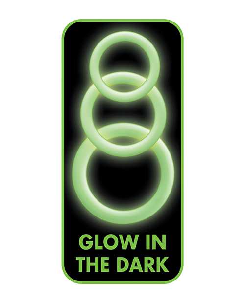 Enhancer Glow Rings Silicone Cockring - Green