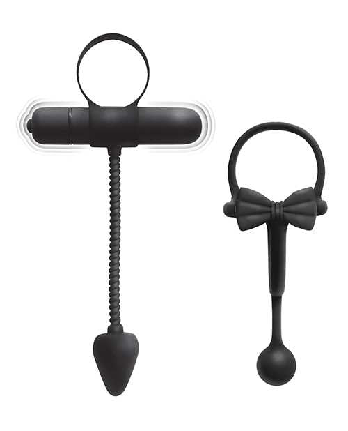 Enhancer Silicone Cock Rings (2 Pack) - Black