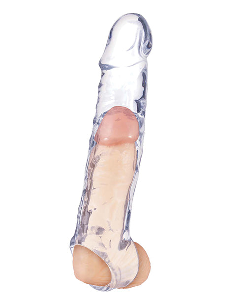 Magic 6.5" Penis Extender & Ball Strap - Clear