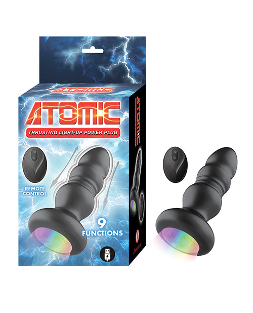 Atomic Thrusting Light-Up Power Plug - Black