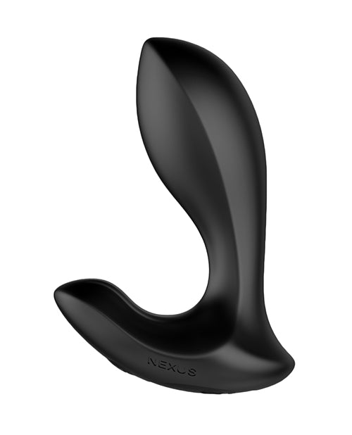 Nexus Duo Rechargeable Silicone Beginner Butt Plug with Remote Control - Small - Black