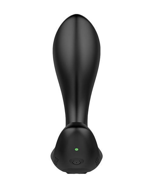 Nexus Duo Rechargeable Silicone Beginner Butt Plug with Remote Control - Small - Black