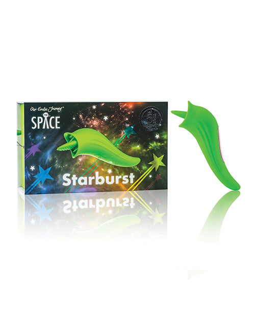 Space Starburst Clitoral Licking Vibe - Neon Green