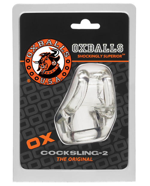 Oxballs Cocksling-2 Cock and Ball Ring - Clear