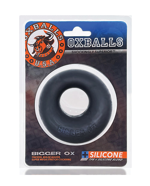 Oxballs Bigger Ox Silicone Cock Ring - Black Ice