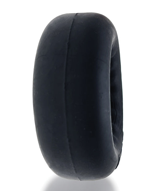 Oxballs Axis Rib Griphold Cock Ring - Black Ice