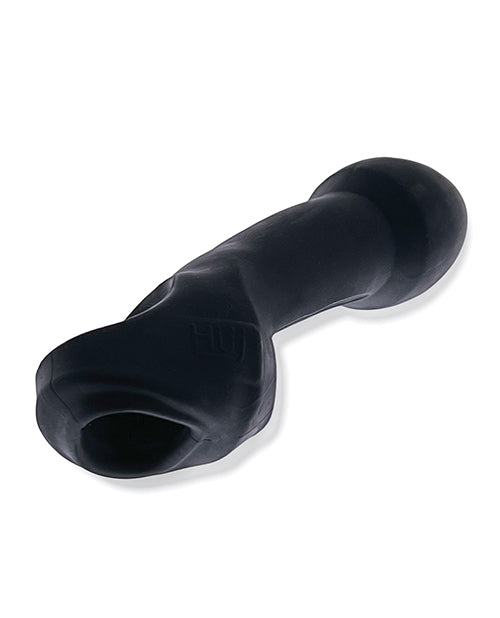Hunkyjunk Double Thruster Textured Double Penetrator Sling - Tar Ice Black