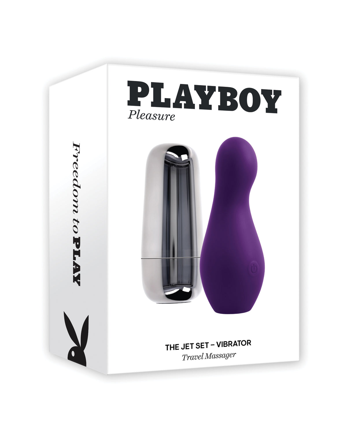 Playboy Pleasure The Jet Set Vibrator - Acai/Silver