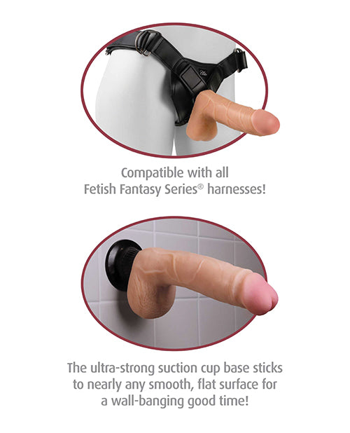 Real Feel Deluxe No. 3 Wallbanger Vibrating Dildo 7in - Vanilla