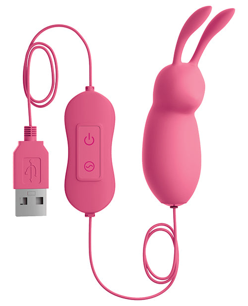 OMG! Bullets #Cute USB-Powered Silicone Vibrating Bullet - Pink