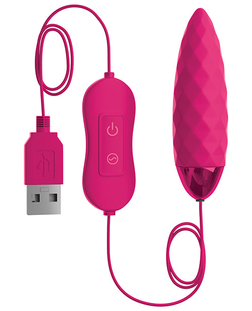 OMG! Bullets #Fun USB-Powered Silicone Vibrating Bullet - Pink