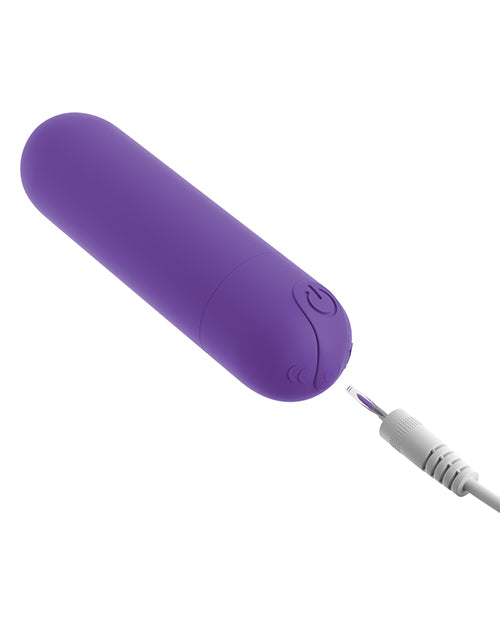 OMG! Bullets #Play Rechargeable Silicone Vibrating Bullet - Purple