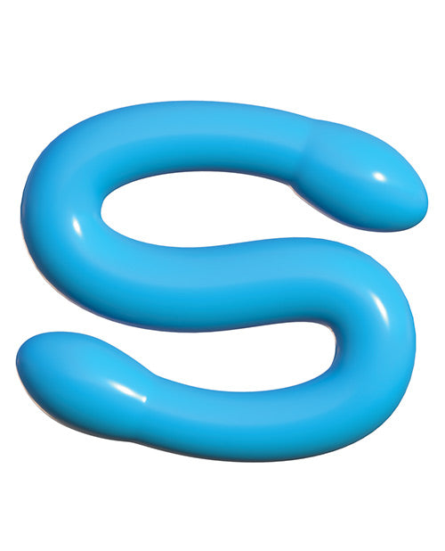 Classix Double Whammy Double Dildo 17.25in - Blue