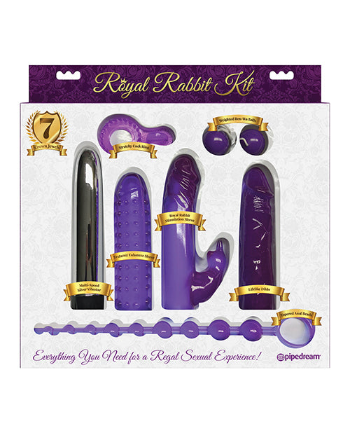 Royal Rabbit Vibrating (7 piece kit) - Purple