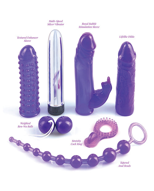 Royal Rabbit Vibrating (7 piece kit) - Purple