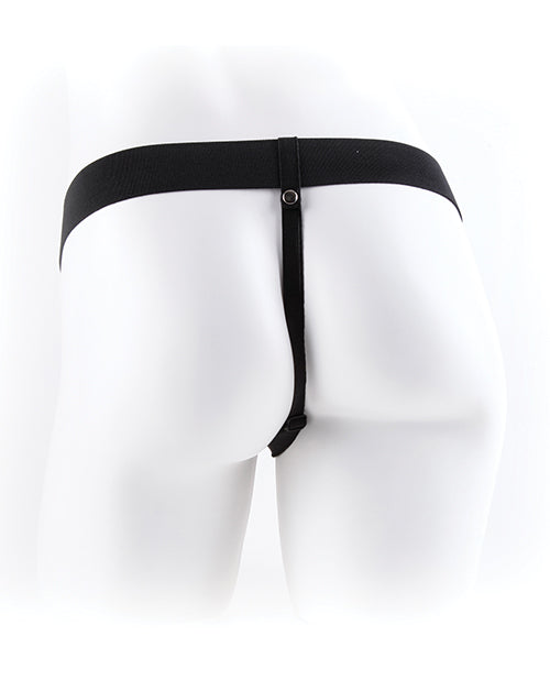 Fetish Fantasy Series Hollow Strap-On Dildo and Stretchy Harness 11in - Vanilla