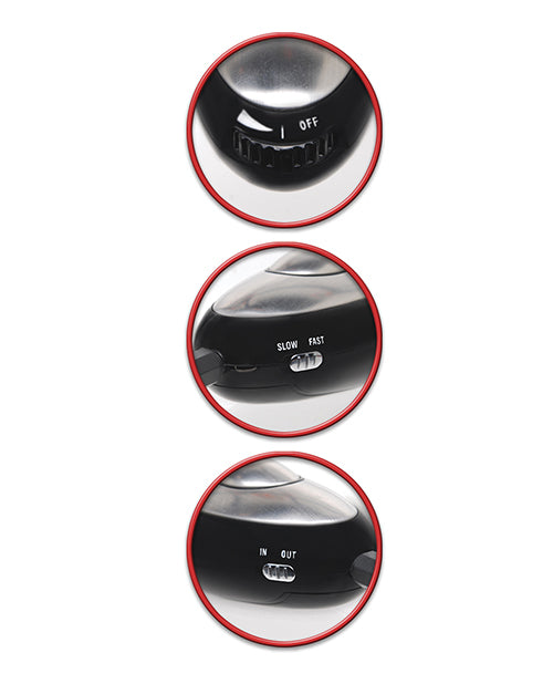 Fetish Fantasy Series Shock Therapy Pleasure Probe with Power Unit - Black and Silver