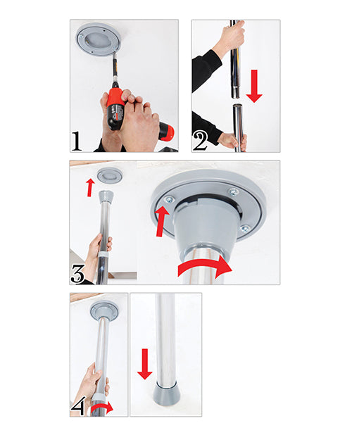 Fetish Fantasy Light Up Disco Dance Pole with Remote Control