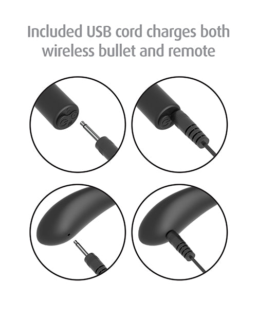 Fetish Fantasy Fantasy Panty Vibe with Remote Control - Black