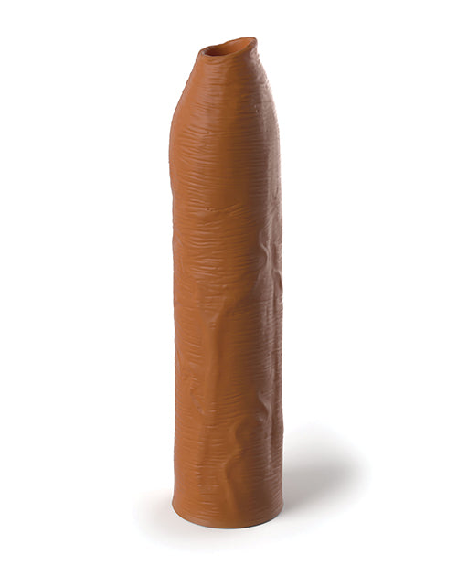 Fantasy X-Tensions Elite Silicone Uncut Extension Sleeve 7in - Caramel