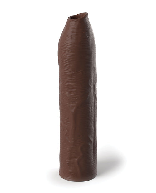 Fantasy X-Tensions Elite Silicone Uncut Extension Sleeve 7in - Chocolate