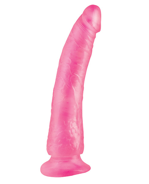 Basix Dong Slim 7 with Suction Cup 7in - Pink