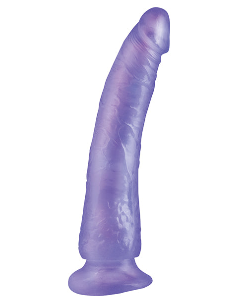 Basix Dong Slim 7 with Suction Cup 7in - Purple