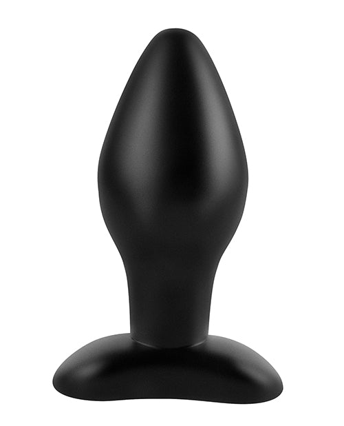 Anal Fantasy Collection Large Silicone Plug 4.25in - Black